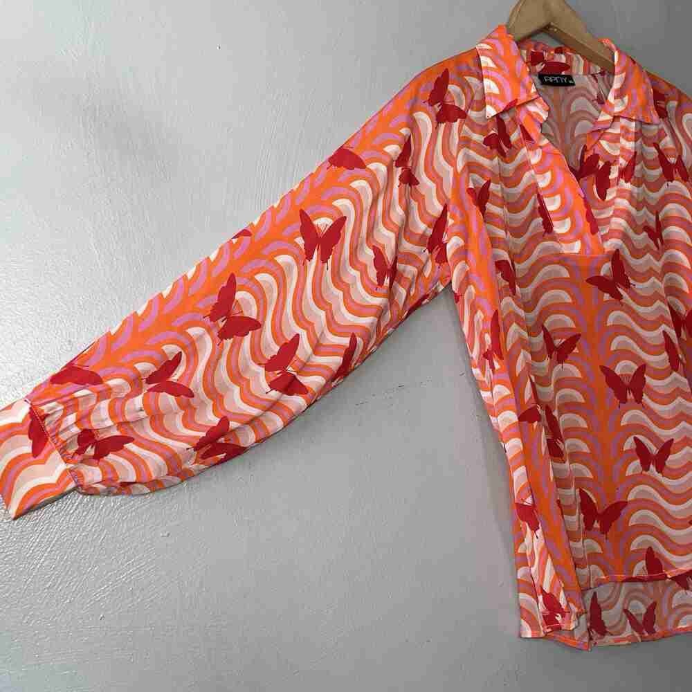 Colorful Patterned Blouse - image 4